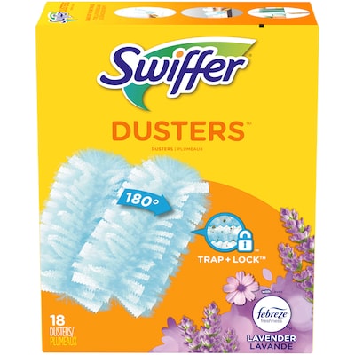 Swiffer Dusters Multi-Surface Blend Refills, Febreze Lavender Scent, Blue, 18/Box (99037)