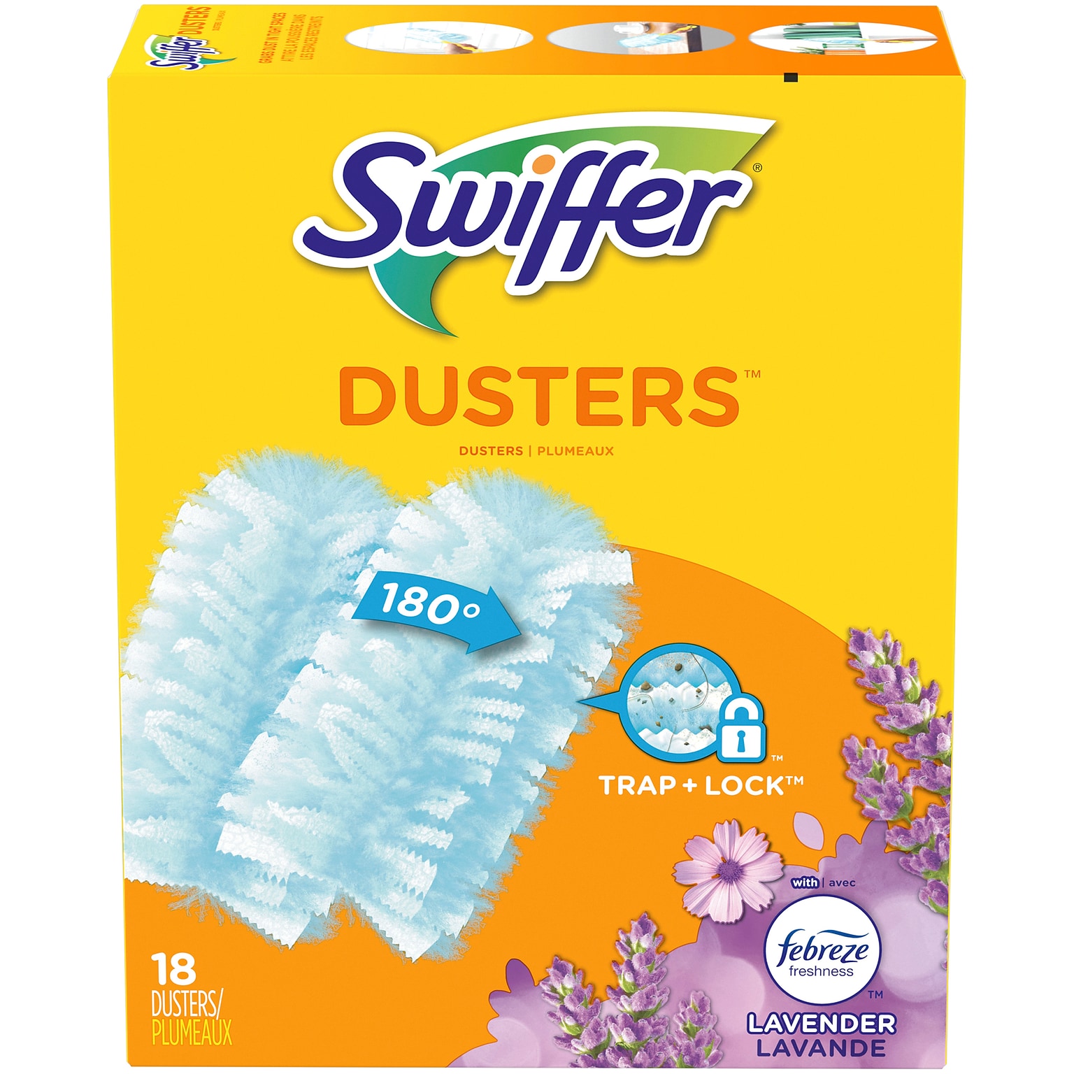 Swiffer Dusters Multi-Surface Blend Refills, Febreze Lavender Scent, Blue, 18/Box (99037)