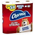 Charmin Ultra Strong Toilet Paper, 2-Ply, White, 352 Sheets/Roll, 48 Mega Plus Rolls/Carton (99549)