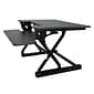 Victor Technology High Rise 21"H Adjustable Desk, Black Wood (DCX760G)