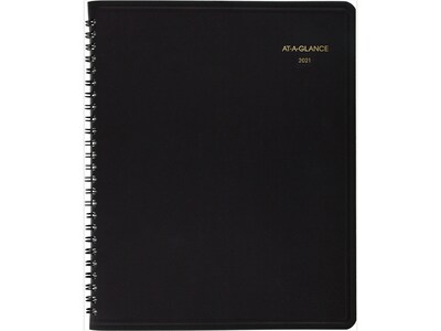 2021 AT-A-GLANCE 8 x 11 Planner, Black (70-130-05-21)