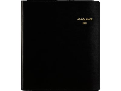 2021 AT-A-GLANCE 6.88 x 8.75 Planner, Black (70-120P-05-21)