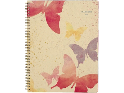 2021 AT-A-GLANCE 8.5 x 11 Planner, Watercolors (791-905G-21)