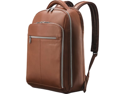 Samsonite Classic Laptop Backpack, Cognac Leather (126037-1221)