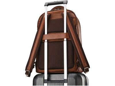 Samsonite Classic Laptop Backpack, Cognac Leather (126037-1221)