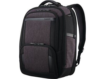 Samsonite Pro Laptop Backpack, Black/Shaded Gray Nylon (126358-3989)