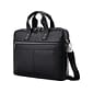 Samsonite Classic Laptop Briefcase, Black Leather (126038-1041)