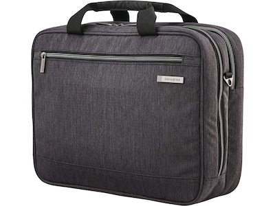 Samsonite Modern Utility Polyester Laptop Briefcase, Charcoal (126442-5794)