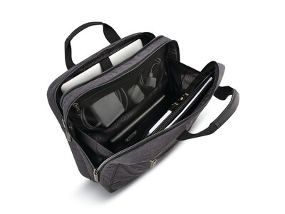 Samsonite Modern Utility Polyester Laptop Briefcase, Charcoal (126442-5794)