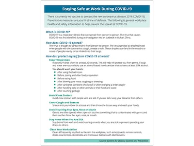 ComplyRight 2-Part Informational Handout, English, 25/Pack (N0075PK25)