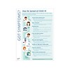 ComplyRight Stop COVID-19 Transmission Poster, English, Teal/White (N0077)