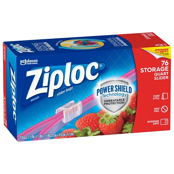 Ziploc Quart Bags Dimensions