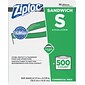 Ziploc Sandwich Bags, 500 Bags/Carton (682255)
