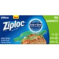 Ziploc Sandwich Bags, 90 Bags/Box (315885)