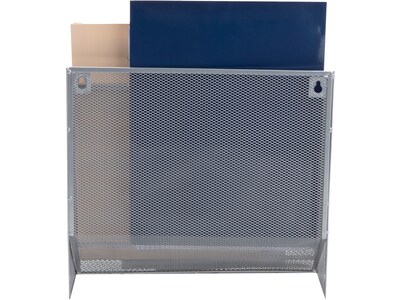 Mind Reader 3-Pocket Metal Mesh Mountable Wall File, Letter Size, Silver (WAFIST3-SIL)