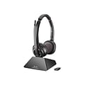 Poly Savi 8220 UC Wireless Noise Canceling Stereo Headset, Over-the-Head, Black (209215-01)