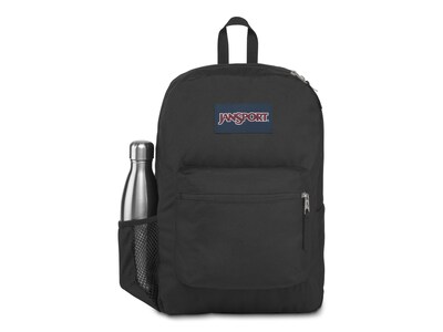 JanSport Cross Town Backpack, Solid, Black (JS0A47LW008)