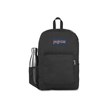 JanSport Cross Town Backpack, Solid, Black (JS0A47LW008)