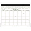 2021 AT-A-GLANCE 17 x 21.75 Desk Pad Calendar, White/Black (GG25000021)