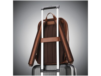 Samsonite classic leather backpack cheap