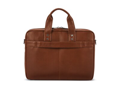 Samsonite Leather Briefcase, Laptop Compatible, Cognac (126038-1221)
