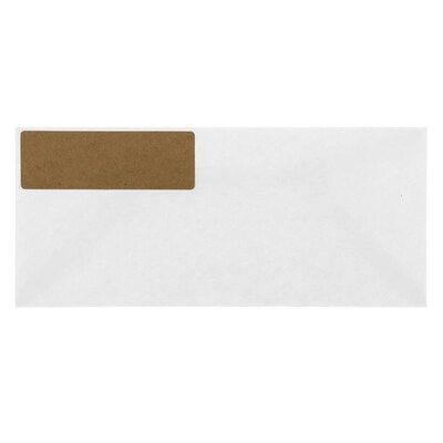 JAM Paper Address Labels, 1 1/3" x 4" , Brown Kraft, 14 Labels/Sheet, 9 Sheets/Pack (359330336)