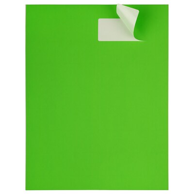 JAM Paper Address Labels, 1 1/3" x 4", Neon Green, 14 Labels/Sheet, 9 Sheets/Pack (359329613)