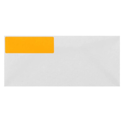 JAM Paper Address Labels, 1 1/3" x 4", Neon Orange, 14 Labels/Sheet, 9 Sheets/Pack (359329611)