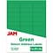 JAM Paper Laser/Inkjet Mailing Address Label, 1 x 2 5/8, Green, 30 Labels/Sheet, 4 Sheets/Pack (30