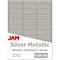 JAM Paper Laser/Inkjet Address Labels, 1 x 2 5/8, Silver Metallic, 120 Labels/Pack (40732536)