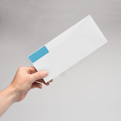 JAM Paper Laser/Inkjet Mailing Address Labels, 1" x 2 5/8", Blue, 120 Labels/Pack (302725762)