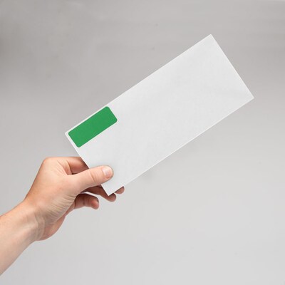 JAM Paper Laser/Inkjet Mailing Address Label, 1" x 2 5/8", Green, 30 Labels/Sheet, 4 Sheets/Pack (302725772)