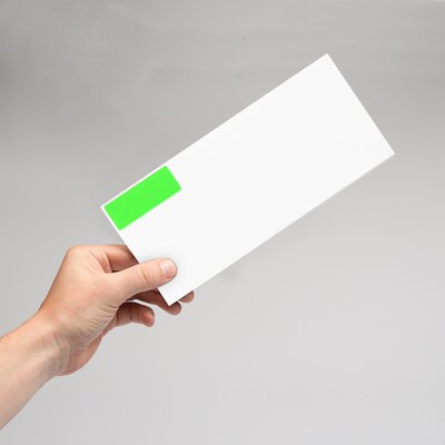 JAM Paper Laser/Inkjet Address Labels, 1" x 2 5/8", Neon Green, 30 Labels/Sheet, 4 Sheets/Pack (3543284)