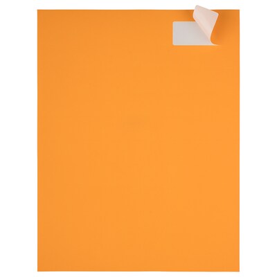 JAM Paper Laser/Inkjet Address Labels, 1" x 2 5/8", Neon Orange, 30 Labels/Sheet, 4 Sheets/Pack (35432814)