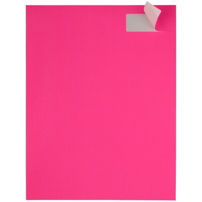 JAM Paper Laser/Inkjet Address Labels, 1 x 2 5/8, Neon Pink, 30 Labels/Sheet, 4 Sheets/Pack (354328011)