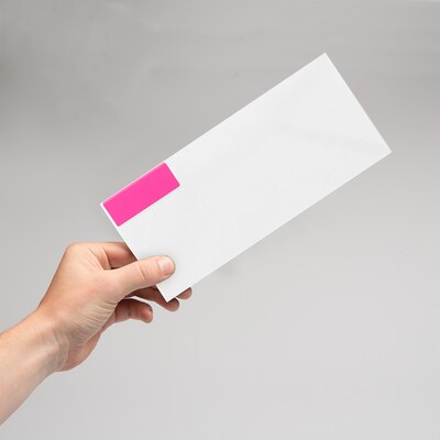 JAM Paper Laser/Inkjet Address Labels, 1 x 2 5/8, Neon Pink, 30 Labels/Sheet, 4 Sheets/Pack (354328011)