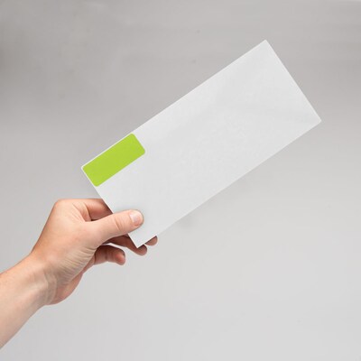 JAM Paper Laser/Inkjet Mailing Address Labels, 1" x 2 5/8", Ultra Lime Green, 120 Labels/Pack (302725778)