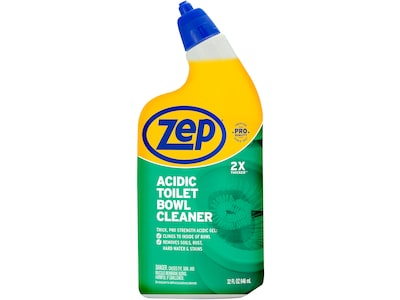 Zep Acidic Toilet Bowl Cleaner, Wintergreen, 32 Fl. Oz. (ZUATBC32)