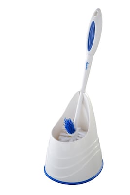 Quickie Plastic Toilet Brush with Caddy, Multicolor (2055463)