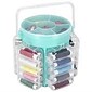 Everyday Home Sewing Kit Deluxe Caddy, 210 Piece, Aqua Blue (886511770300)