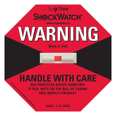 ShockWatch® Indicator, 50G, 50/Case