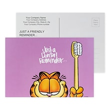Custom Full Color Postcards, Garfield Dental Reminder, 4 x 6, 12 pt. Coated Front Side Stock, Flt