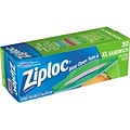 Ziploc Sandwich Bags, 8, 30/Pack (315880)