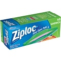 Ziploc Sandwich Bags, 6.5, 40/Pack (315882)