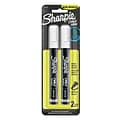 Sharpie Chalk Wet Erase Marker, Medium Tip, White, 2/Pack (2103010)