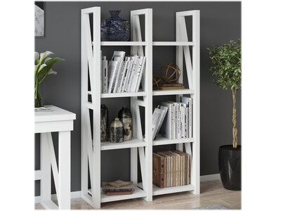 Ameriwood Crestwood 60"H 8-Shelf Bookcase, White (4465013COM)
