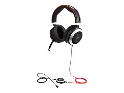 jabra Evolve 80 MS Stereo USB, 3.5mm Stereo Computer Headset (7899-823-189)
