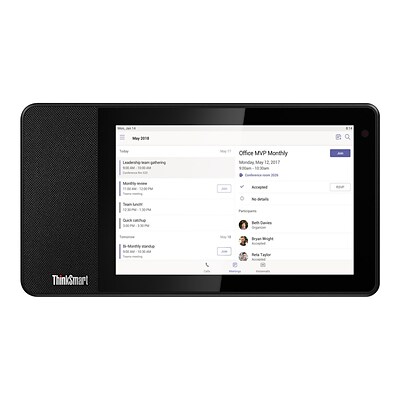 Lenovo ThinkSmart View 8 LCD Display, WiFi, Bluetooth, Business Black (ZA690000US)