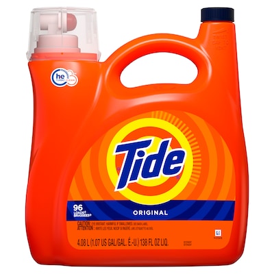 Tide Liquid Laundry Detergent, Original, 96 loads 138 fl oz. (23068)