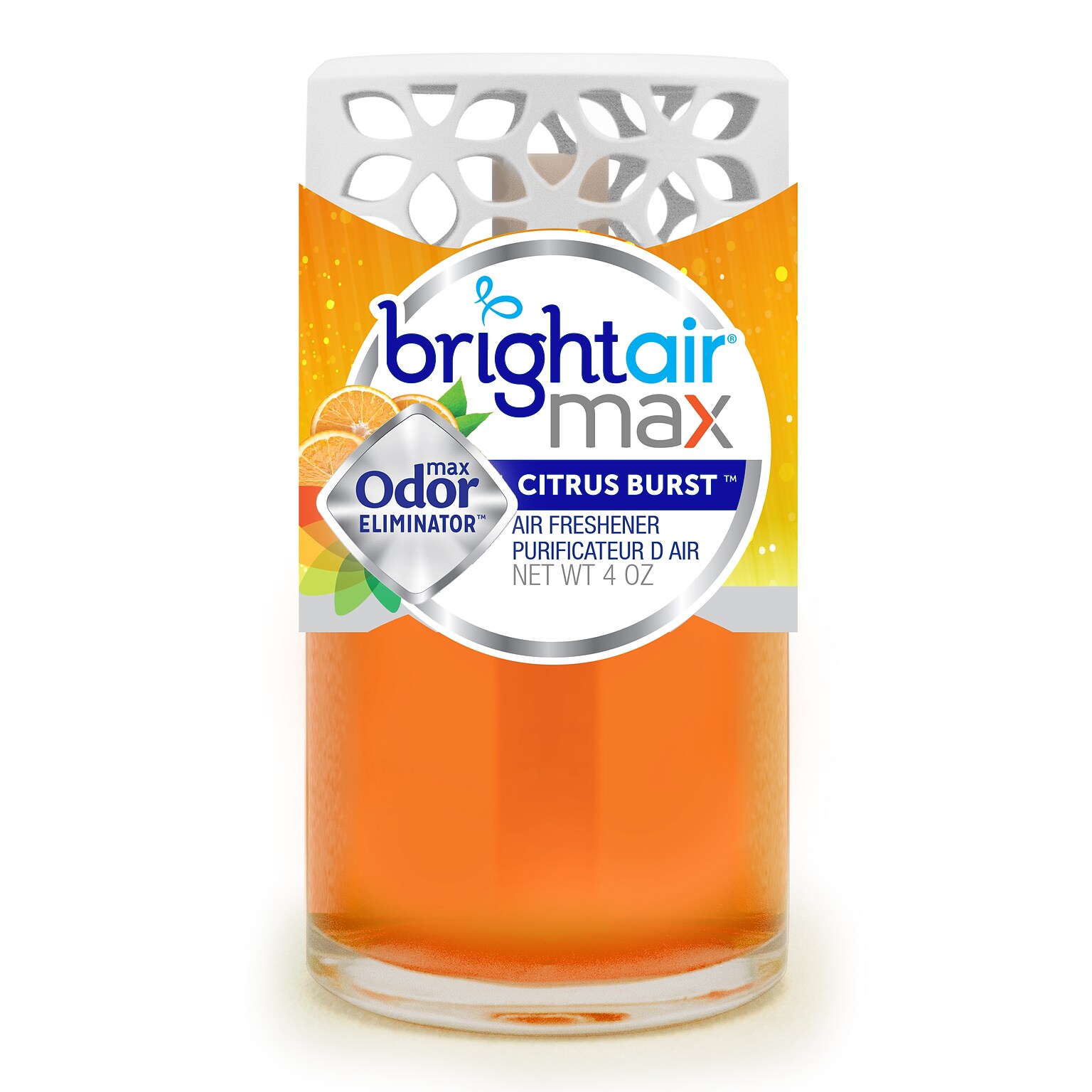 Bright Air Max Scented Oil Air Freshener, Citrus Burst, 4 oz. (BRI900440EA)